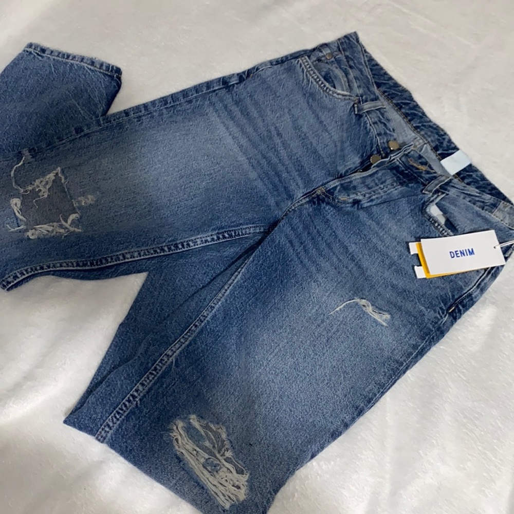 Womens H&M boyfriend low-waist jeans size 2